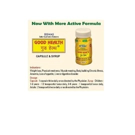 Good Health Dr. Biswas Safe Ayurvedic Capsules For Overall Health Pack of 2 (50X2)