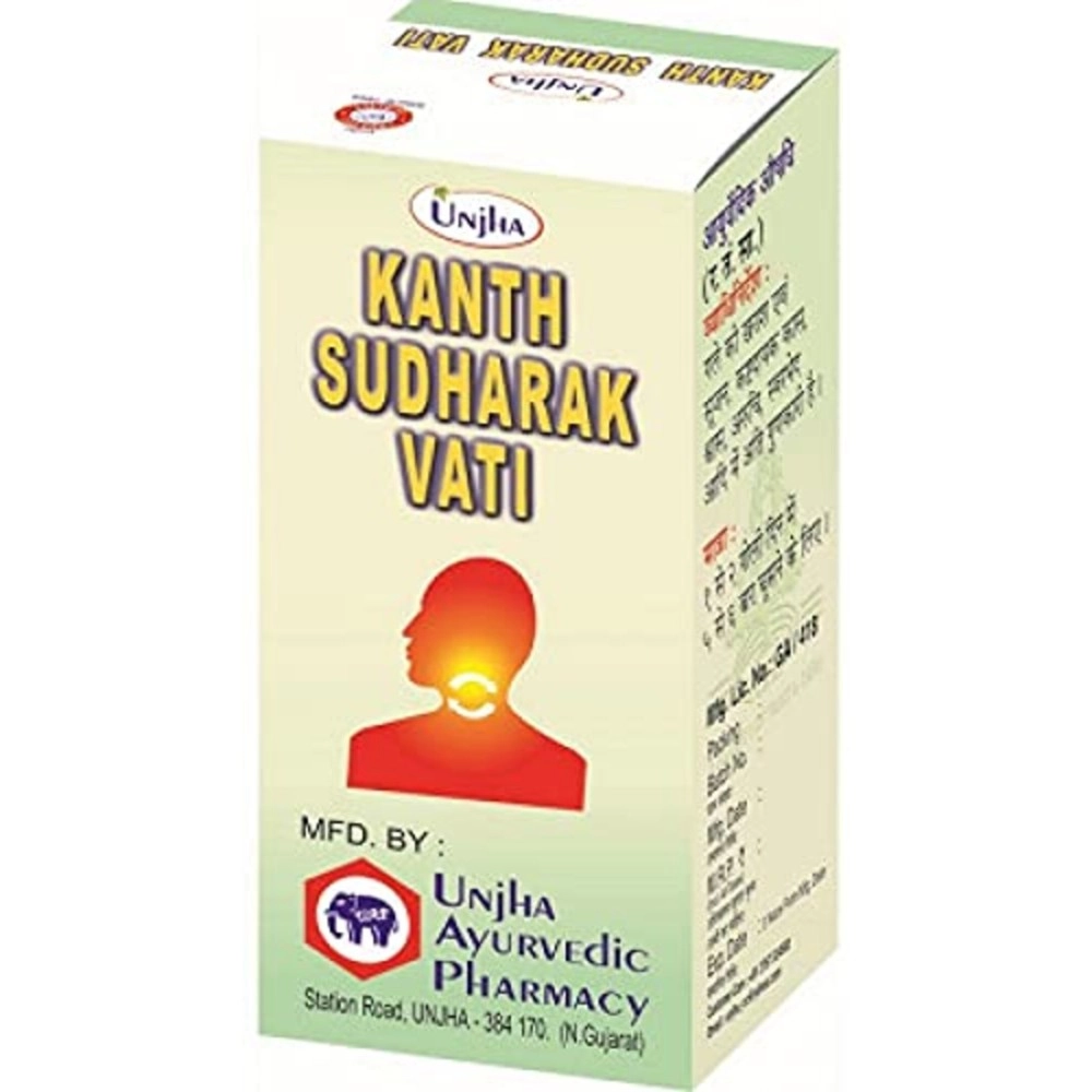 The Unjha Pharmacy Kanth Sudharak Vati (10 gm, Pack of 4)