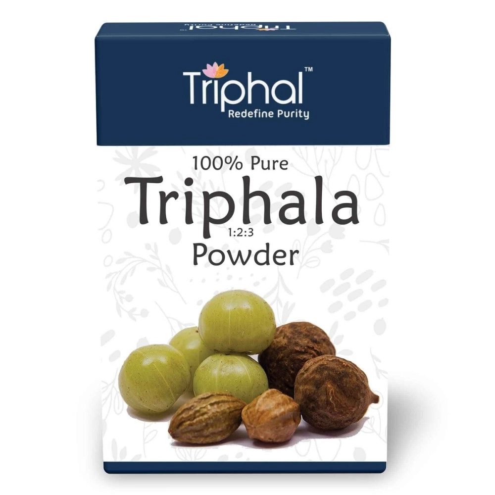 TRIPHAL Triphala Powder 200g | Contains Haritaki, Bibhitaki and Amalaki in 1:2:3 | Relieves Constipation | Improves Bowel Movement | For Digestion, Gut Health, Gas & Acidity Relief