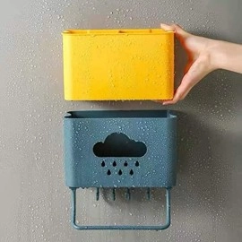 SVK Dream Self Adhesive Wall Mounted Kitchen Cutlery Spoon Fork Knife Chopstick Holder Organizer Stand Random Color 1pc