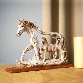 The Artment your artistic apartment Feng Shui Galloping Horse Table Accent, Showpiece, Collectible Figurine, for Home decor, office, living room, statue/idol for decoration and gifting item