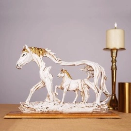 The Artment your artistic apartment Feng Shui Galloping Horse Table Accent, Showpiece, Collectible Figurine, for Home decor, office, living room, statue/idol for decoration and gifting item