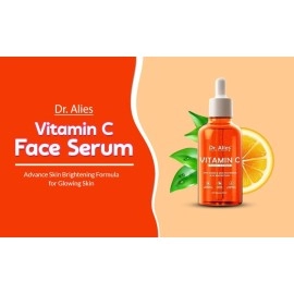 Dr. Alies - Professional Vitamin C Serum | Brightening Skin, Anti-Aging, and Skin Repair - Supercharged Face Serum | Dark Circles, Fine Lines & Sun Damage Correction | 30 ml