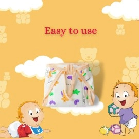 LITTLE BOO Cotton Clothes Diapers/langots/Nappy/Double Layer/Padded/Cushioned u Shaped Reusable and Washable Nappies Extra Soft for Newborn Baby(0-6 Months) (Pack of 5)