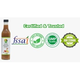 Saapattu Raman Digestive Secret-Ginger, Garlic, Lemon, Honey-Apple Cider Vinegar With Mother (Raw, Unfiltered & Unpasteurized) Pack Of 02 X 622 Ml Bottles