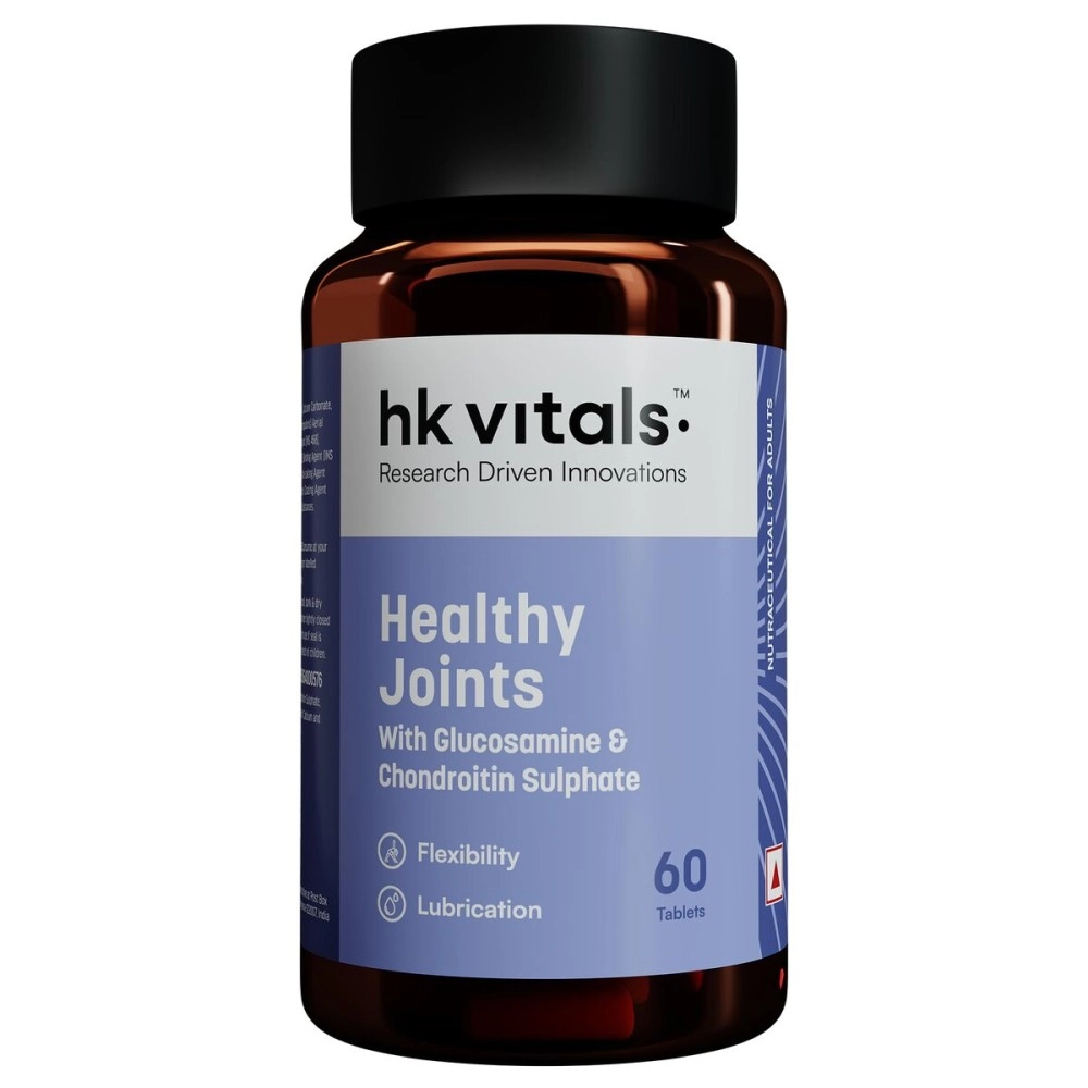 HealthKart HK Vitals Joint Support Supplement, with Glucosamine 1400mg, Chondroitin, Calcium and Vitamin D3, For Joint Strength, Mobility, and Flexibility, 60 Joint Support Tablets