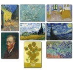 Windup Fridge Magnets Posters - Paintings of Vincent Van Gogh Art - 4 x 6 inch - Set of 8