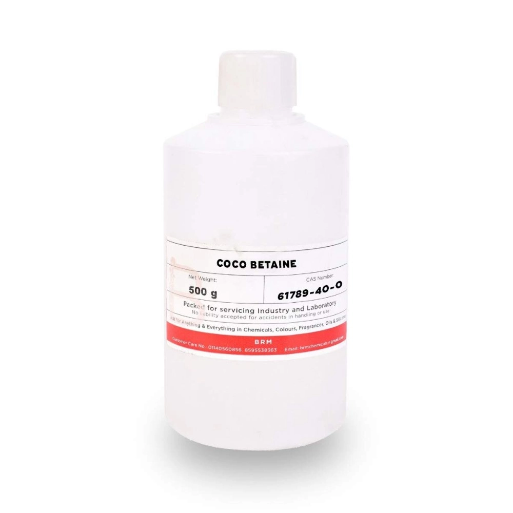 BRM Chemicals Coco Betaine - 500 Grams For Soap Making, Shampoo Making, Cosmetic Making & DIY Personal Care For Face, Hair, Skin & Body