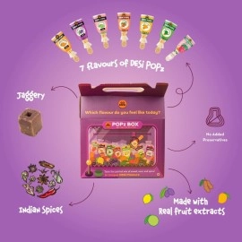 GO DESi - Pops Trial Pack | Gift Basket | DESi POPz | Tangy Imli | Kaccha Aam | Real Aam | Lollipop
