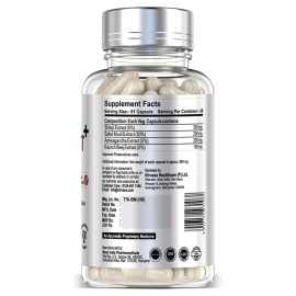 Nirvasa Pure Shilajit with Safed Mulsi, Aswagandha, kaunch beez - 120 Caps, Pack of 2