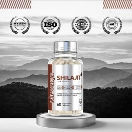 Nirvasa Pure Shilajit with Safed Mulsi, Aswagandha, kaunch beez - 120 Caps, Pack of 2