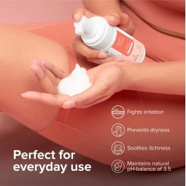 Nua Foaming Intimate Wash | 100ml | For Balanced pH and Gentle Cleansing | Prevents Dryness, Itchiness And Irritation