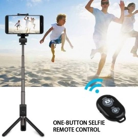 Sounce Bluetooth Remote Control Shutter Button for Selfie Click Weight Compatible with All Devices, Black (BTCTROL)