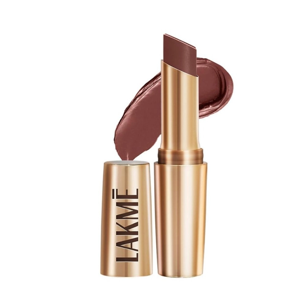 LAKM 9to5 Powerplay Priming Matte Lipstick, Lasts 16hrs, Brown Walnut, 3.6g