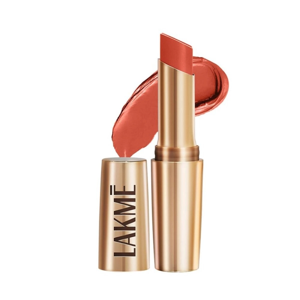 LAKM 9to5 Powerplay Priming Matte Lipstick, Lasts 16hrs, Brick Blush, 3.6g