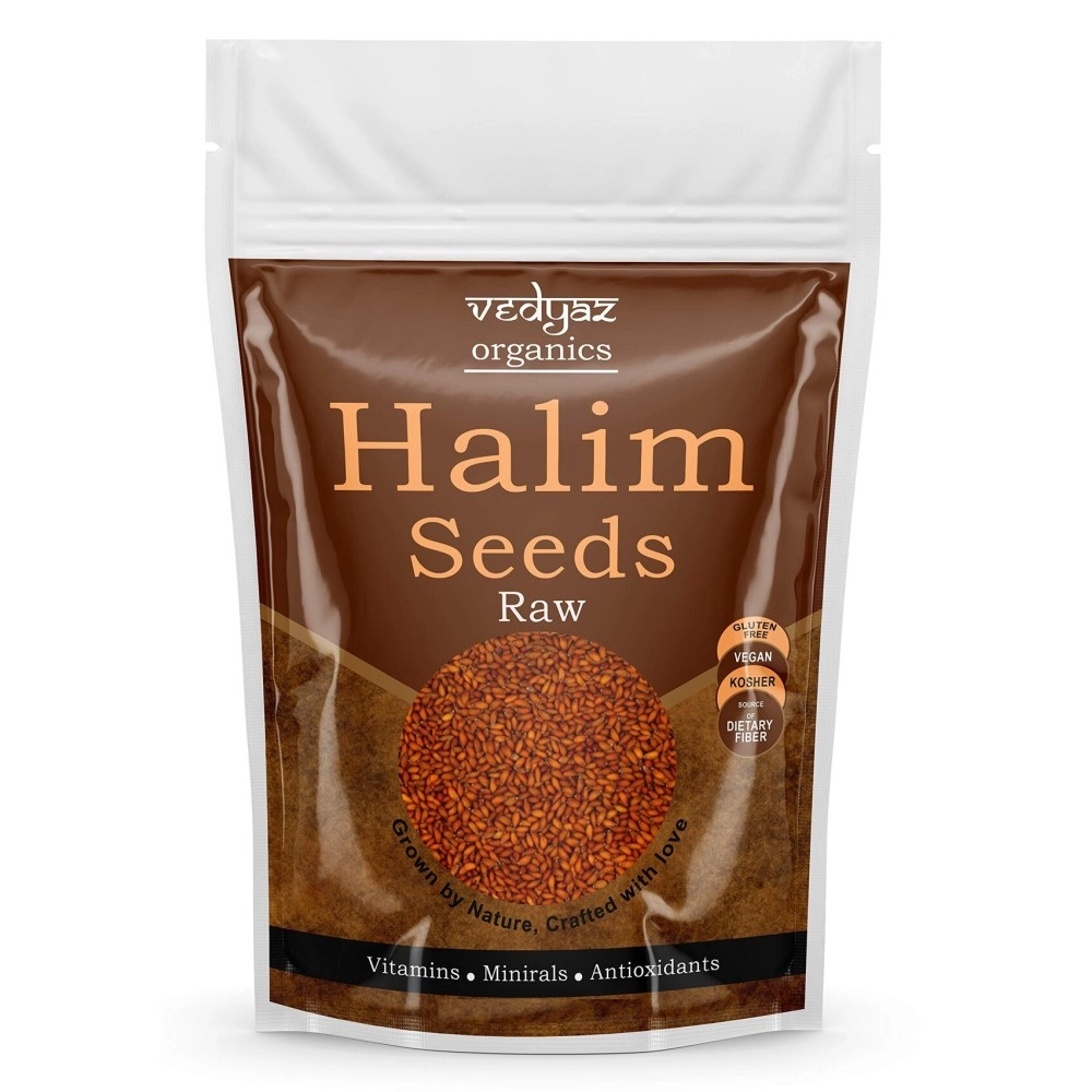 Vedyaz Organics Halim Seeds organic for Eating/Aliv Seed/Garden Cress Seeds - 500gm- Protein Rich Immunity Booster Food for good skin and hair (Halim)