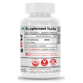 NutriJa D-Aspartic Acid (DAA) | Muscle Strength, Growth & Performance - 90 Capsules