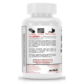 NutriJa D-Aspartic Acid (DAA) | Muscle Strength, Growth & Performance - 90 Capsules