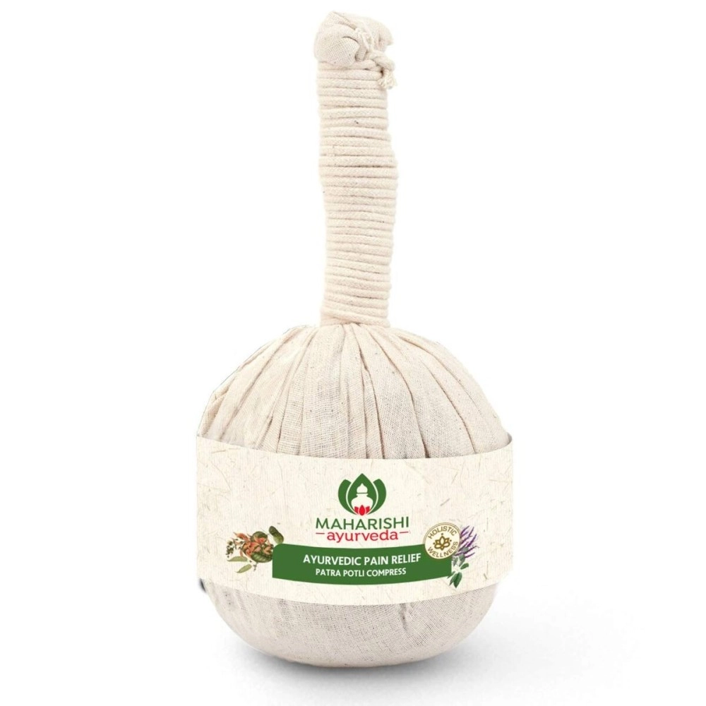 Maharishi Ayurveda 100% Natural Ayurvedic Herbal Healing Potli Pain Relief Knee, Joints & Muscles Relaxation Comfort Neck, Back, Foot & Legs Increase Blood Circulation Calm Mind Body & Soul | Suitable