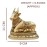 Treemaison Coronating Homes Vastu Brass Nandi Cow Statue Vastu Remedy For Home & Office | Brass Shiva\'s Bull (Nandi)