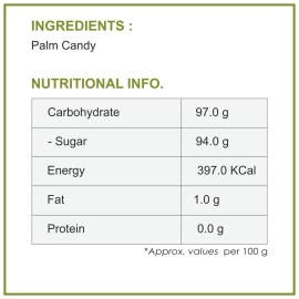 Dhampure Speciality Palm Candy Tal Mishri, 700 Grams|Palm Candy Sugar Crystals|Panam Kalkandam|No Added Chemicals|No Color|No Preservatives