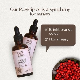 Blend It Raw Apothecary Rosehip Oil | Removes Pigmentation & Acne Scars | Suited for All Skin Types | Cold Pressed, Unrefined & No additives | Non Greasy | Reduces Sun Damage | 50 ml