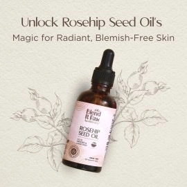 Blend It Raw Apothecary Rosehip Oil | Removes Pigmentation & Acne Scars | Suited for All Skin Types | Cold Pressed, Unrefined & No additives | Non Greasy | Reduces Sun Damage | 50 ml