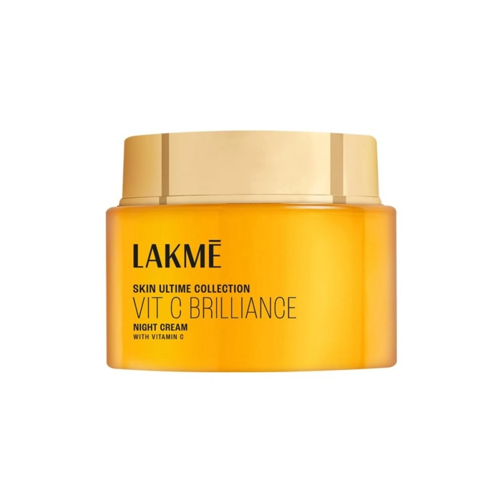LAKM 9to5 0.5% Active Vitamin C+ Night Cream for Face | Wake up to brighter & glowing skin | For Dry, Oily, Normal, Sensitive & Combination Skin | 50 g