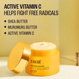 LAKM 9to5 0.5% Active Vitamin C+ Night Cream for Face | Wake up to brighter & glowing skin | For Dry, Oily, Normal, Sensitive & Combination Skin | 50 g
