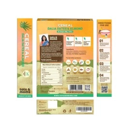 TOTS AND MOMS & Travel Foods Combo 2 | Natural & Wholesome Instant Mixes Nuts & Seeds Powder- Pack of 4