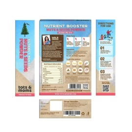 TOTS AND MOMS & Travel Foods Combo 2 | Natural & Wholesome Instant Mixes Nuts & Seeds Powder- Pack of 4