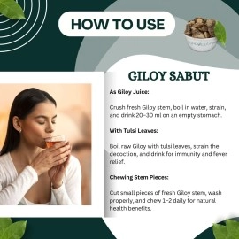 Brijbooti Giloy Stem Cutting - Tinospora Cordifolia 400 Gr