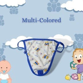 Little Boo new born Baby\'s Cotton Cloth Diapers/Langot/nappy U Shaped Washable and Reusable Nappies (Multicolour,0-6 Months) Pack of 10