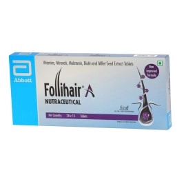 Follihair New A (Pack of 2N x 15) by Abbott Helps Nourish & Strengthen Hair Follicles | Amino Acids, Vitamins, Minerals & Natural Extracts Tablets New Formulation