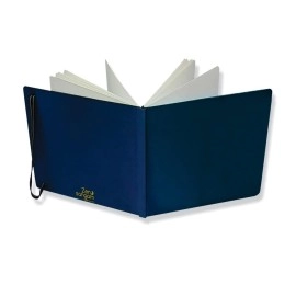 Zen Sangam Express your Mind - A5 Watercolor Art Journal Landscape - 245 GSM - 20% Cotton Cold Pressed - 50 Pages - Size (14.8x21cm) - Watercolour Book - Blue