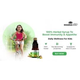 Nisarga Herbs Nurosmart Syrup & Imutizer 100% Organic Ayurvedic & Natural150 ml each (Combo Pack)