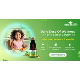 Nisarga Herbs Nurosmart Syrup & Imutizer 100% Organic Ayurvedic & Natural150 ml each (Combo Pack)