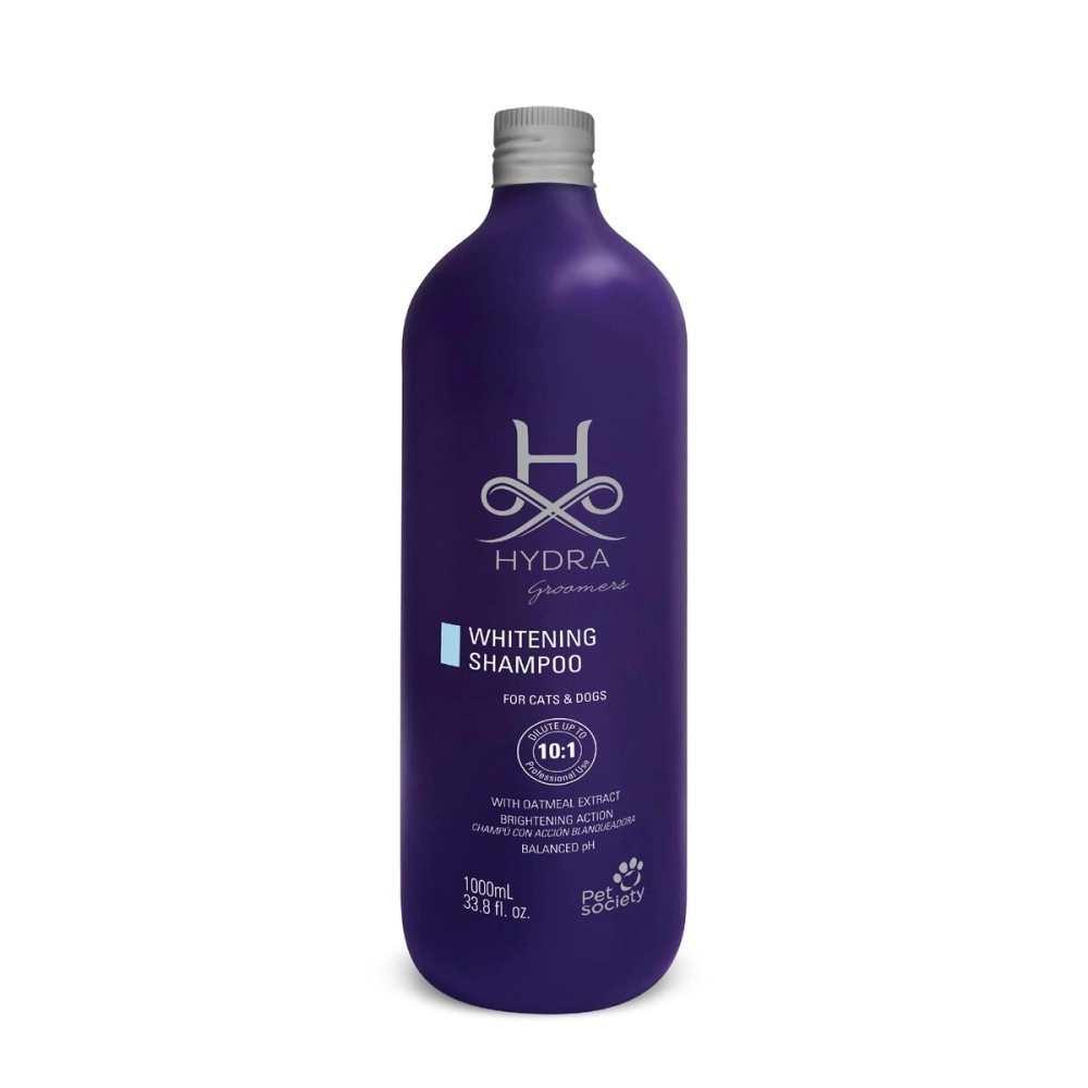 H HYDRA GROOMERS Professional Whitening Shampoo for Dogs and Cats, Pet Whitening Shampoo for Light-Colored Fur or Hair, Reduces Yellow Color and Stains