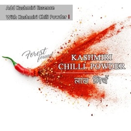 Forest Found Kashmiri Red Chilli Powder | Lal Mirch |Pure And Ready To Use | 100% Authentic,Mild,Deep Red Color (1kg)(packing may vary)