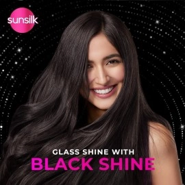 Sunsilk Black Shine, Shampoo, 1L, for Shiny, Moisturised & Fuller Hair, with Amla + Oil & Pearl Protein, Paraben-Free
