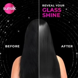 Sunsilk Black Shine, Shampoo, 1L, for Shiny, Moisturised & Fuller Hair, with Amla + Oil & Pearl Protein, Paraben-Free