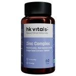 hk vitals Zinc Supplements (60 Tablets) | With Vitamin C, Vitamin D3, Multivitamin and Multimineral | Immunity Boosters For Adults