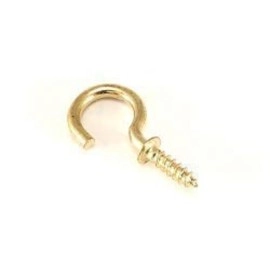 UAPAN Brass Decorative Hanging Bell for Festival Home Temple Decoration with J Hook (Pack of 6, 2 Inch)