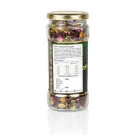 Hamiast Kashmiri Shahi Qawah (Kahwa) Green Tea with Saffron, Authentic and Traditional Blend,Without Sugar,100g Serves 50 Cups