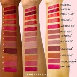 DAUGHTER EARTH Vegan Lip and Cheek Tint | Matte Natural Blush for Women | Lip Tint with Vitamin E | Nourishing Cheek Tint, 4.5g - Coral Nude