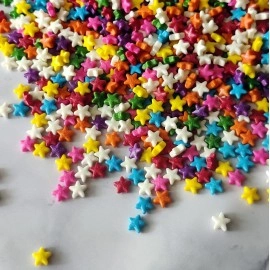 CCDS Rainbow Star Multicolourd Sprinkles, 125 Grams