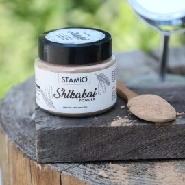 STAMIO Shikakai Powder 50 gm for Hair Wash, Pack, Mask, Shampoo, Scalp Care | Seedless Dried Acacia concinna | Natural Cleanser Conditioner | All Hair Types | In Jar 1.76 oz