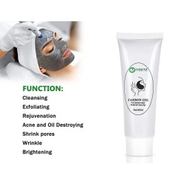 Modern Aesthetics Carbon Peel Gel for Q-Switch Nd:Yag Laser, 80ML Black Doll Facial Skin Rejuvenation and Deep Cleaning