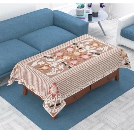 Weavers Villa Cotton Floral Printed Sofa Cover (5 SEATER - SET of 10 PIECES + TABLE COVER)