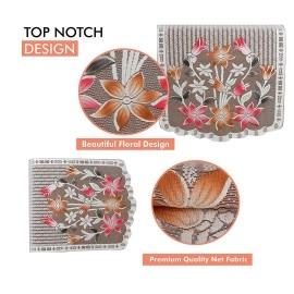 Weavers Villa Cotton Floral Printed Sofa Cover (5 SEATER - SET of 10 PIECES + TABLE COVER)